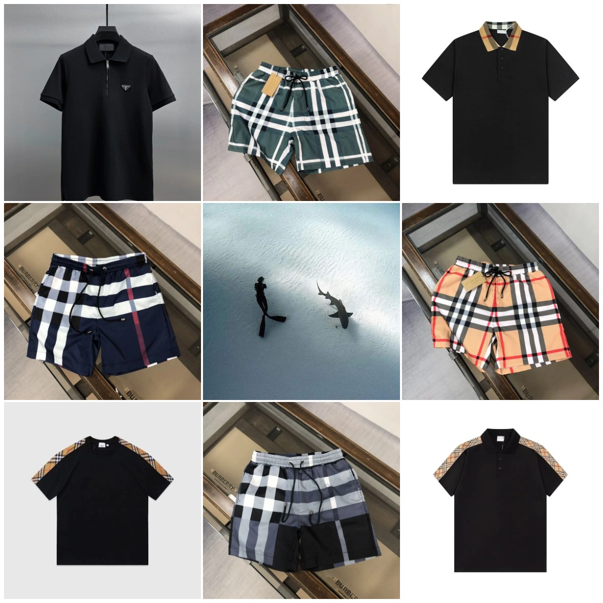 B’s T-shirt polo beach shorts best-selling models