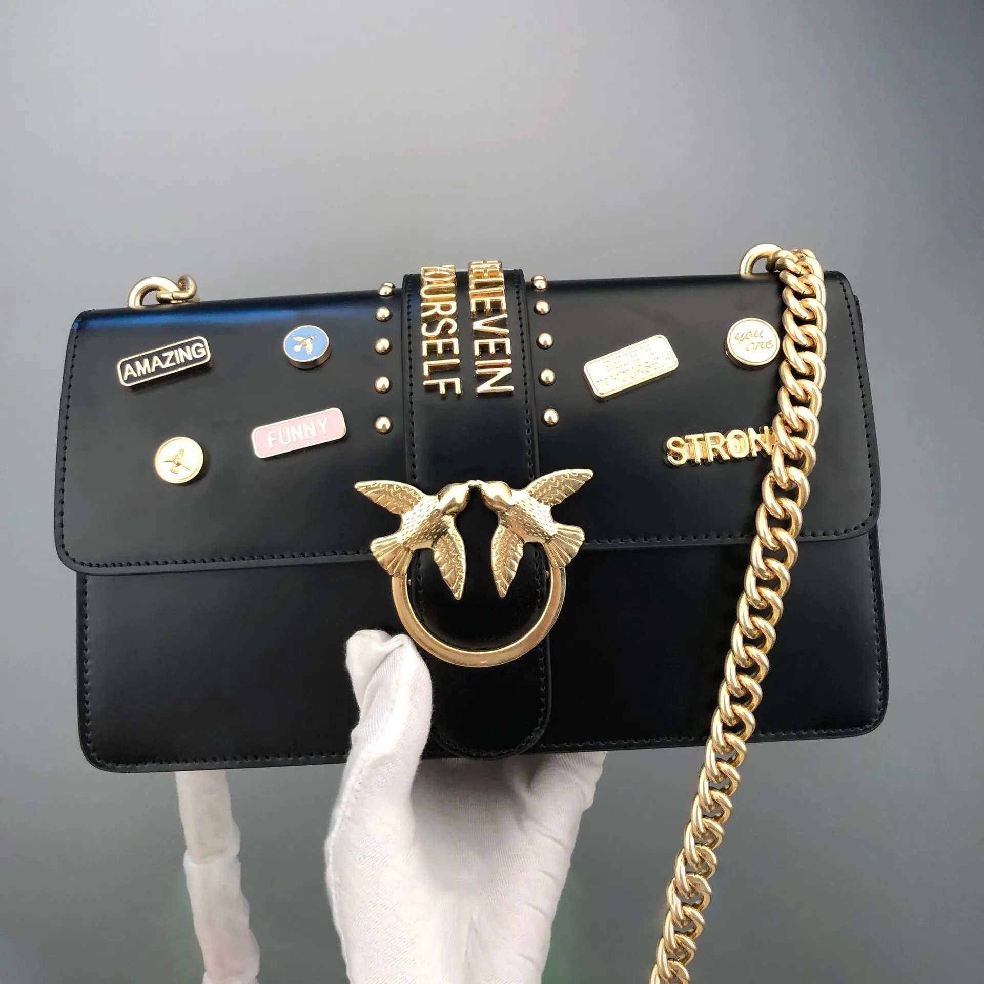 Pinko Bag — Medal black large size colorway — USFans Spreadsheet photo