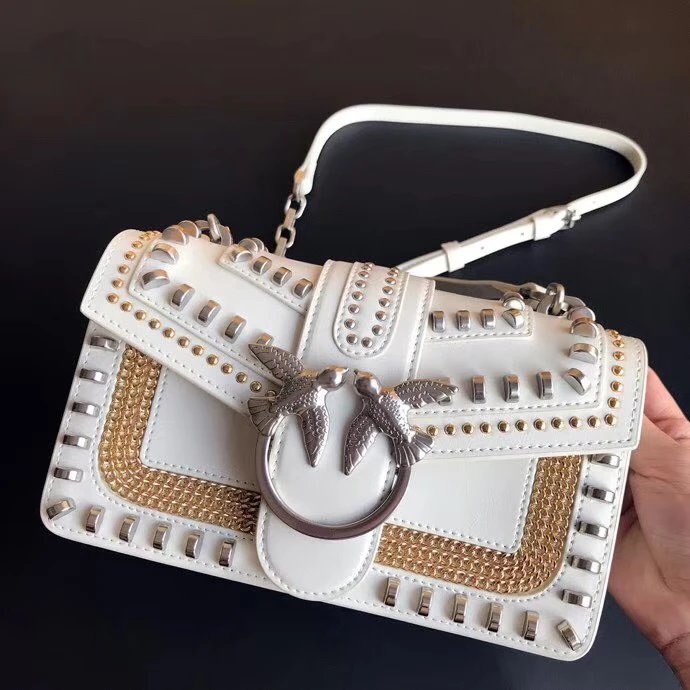 Pinko Bag — 20 rivets, white, small size colorway — USFans Spreadsheet photo