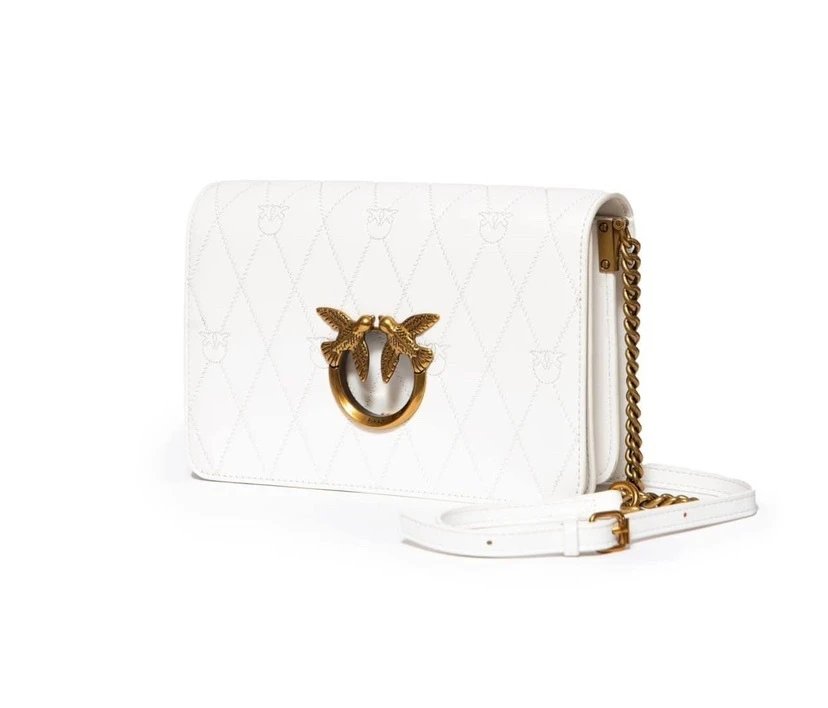 Pinko Bag — Embroidered thread hollow-out classic white small size colorway — USFans Spreadsheet photo