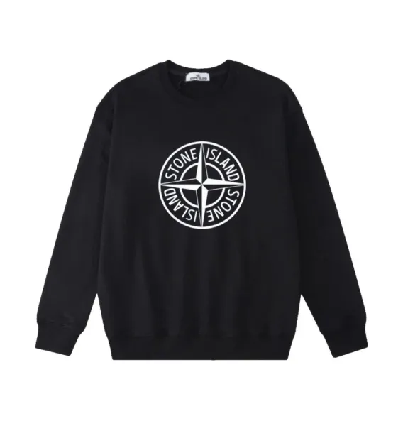 Design Graphic Print Hoodie Black - 21