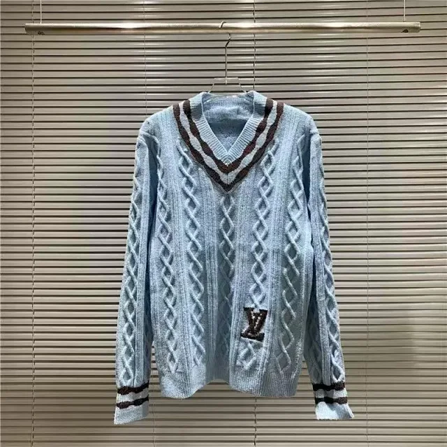 Louis Vuitton Knitwear LV Monogram intarsia crewneck sweater product detail image 11