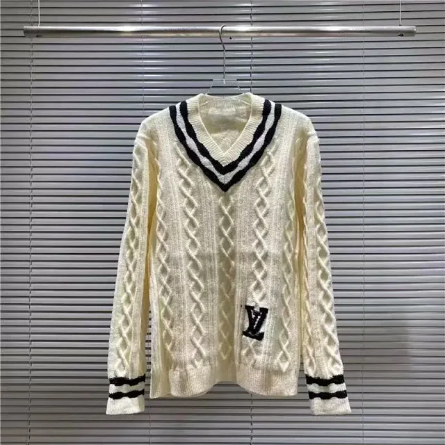 Louis Vuitton Knitwear LV Monogram intarsia crewneck sweater product detail image 10