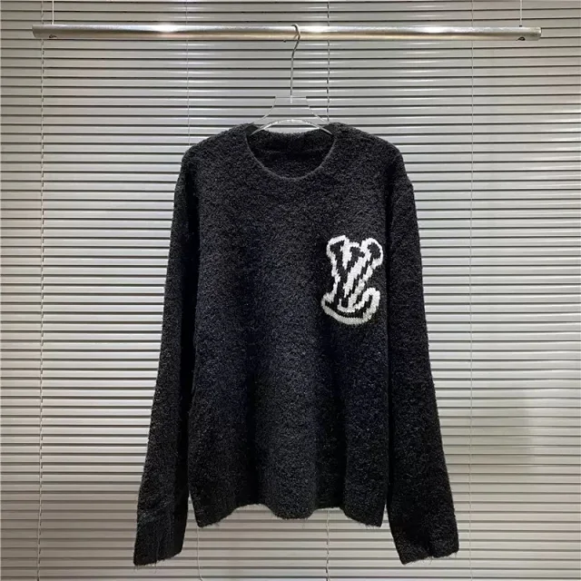 Louis Vuitton Knitwear LV Monogram intarsia crewneck sweater product detail image 4
