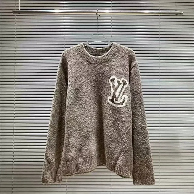 Louis Vuitton Knitwear LV Monogram intarsia crewneck sweater product detail image 5