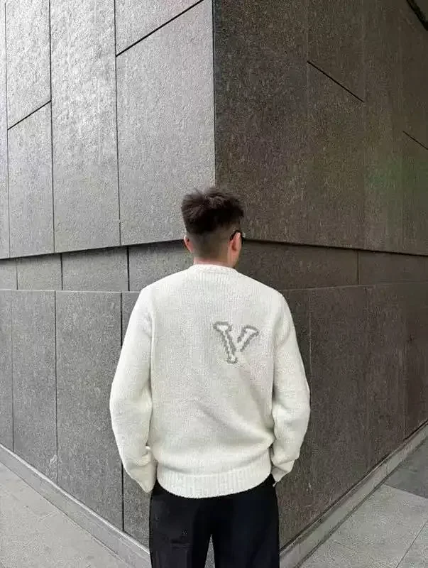 Louis Vuitton Knitwear LV Monogram intarsia crewneck sweater product detail image 7