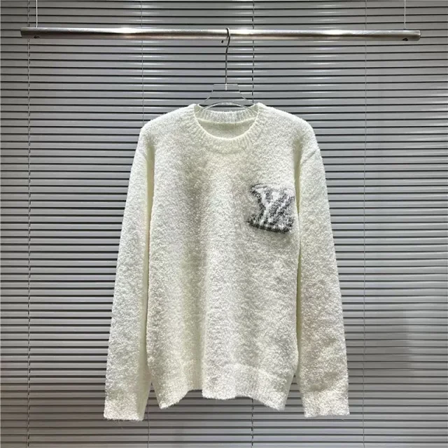 Louis Vuitton Knitwear LV Monogram intarsia crewneck sweater product detail image 3