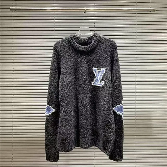 Louis Vuitton Knitwear LV Monogram intarsia crewneck sweater product detail image 9