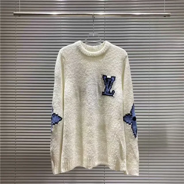 Louis Vuitton Knitwear LV Monogram intarsia crewneck sweater product detail image 8