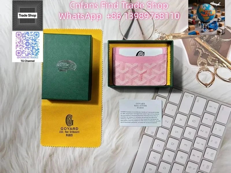 Goyard Goyard Malletier Paris Pink Card Holder Pink