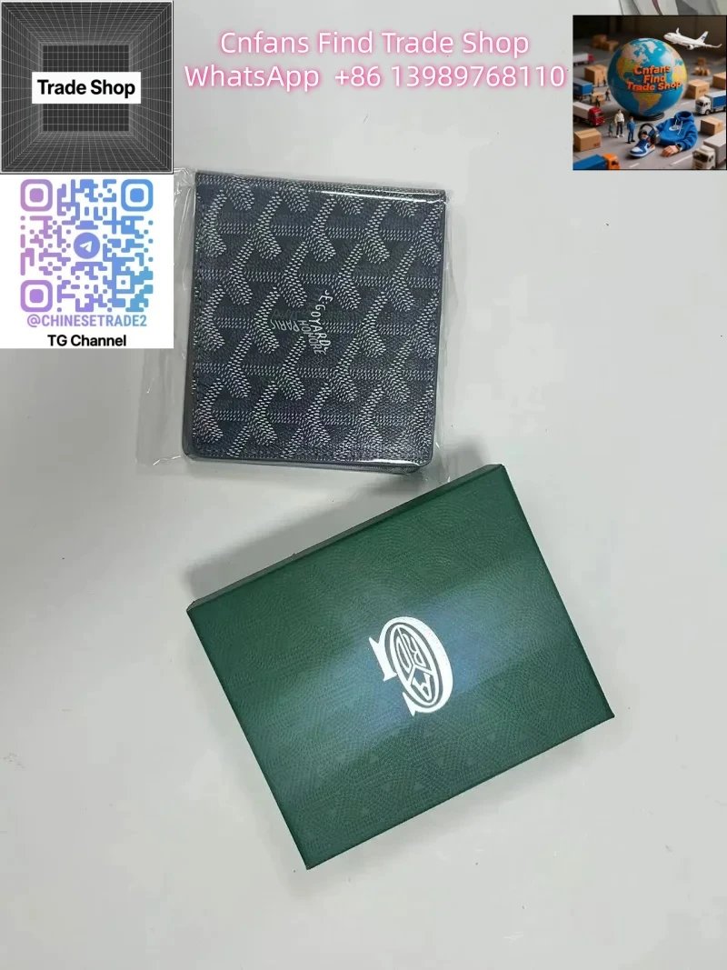 Goyard Goyard Monogram Card Holder in Navy Blue Navy