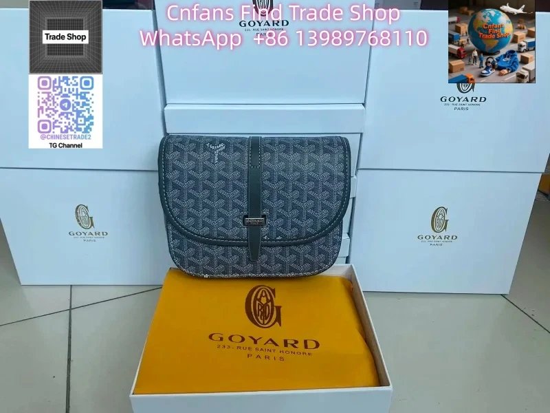 Goyard Goyard Monogram Canvas Small Shoulder Bag Blue