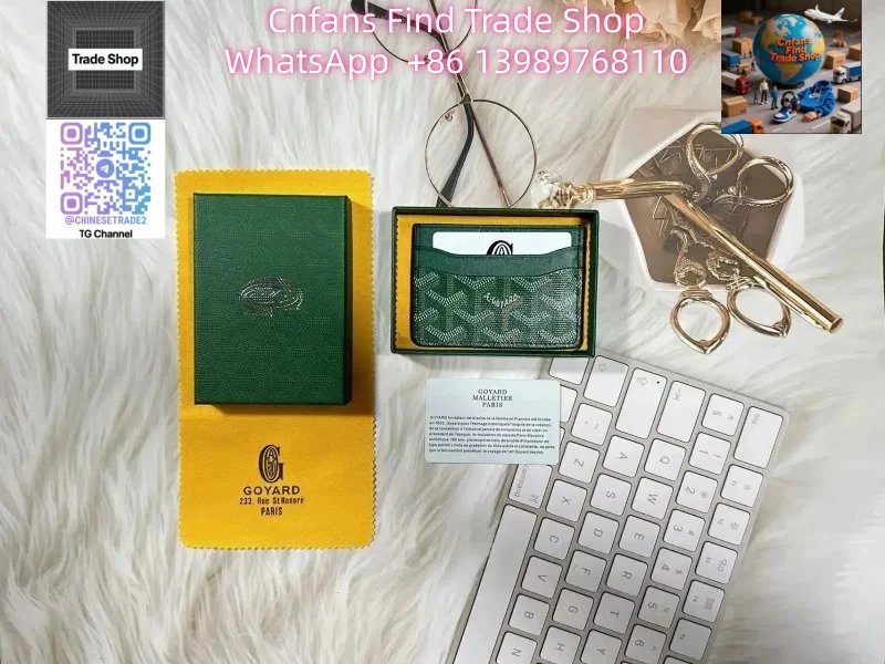 Goyard Goyard Monogram Wallet in Green Green