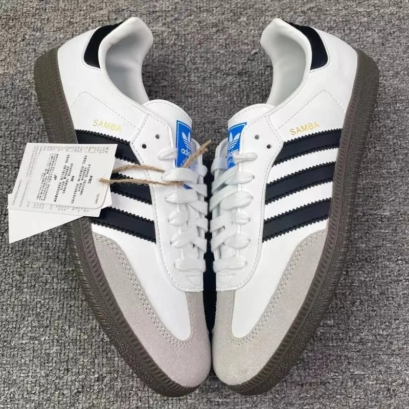 Adidas Samba and Gazelle — KZ AD Samba black and white ash [running volume version B 75806】