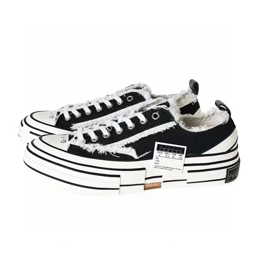 xVESSEL Sneakers G.O.P. Low distressed low-top — Wu Jianhao Classic Black
