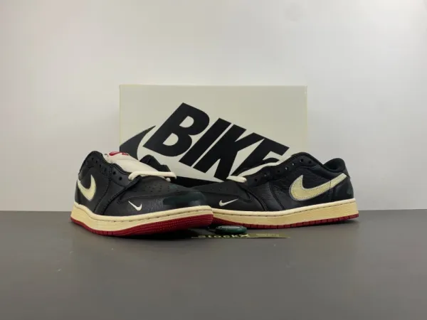Nike Air Jordan 1 Low 'Chicago' Black Cement Sneakers - 1