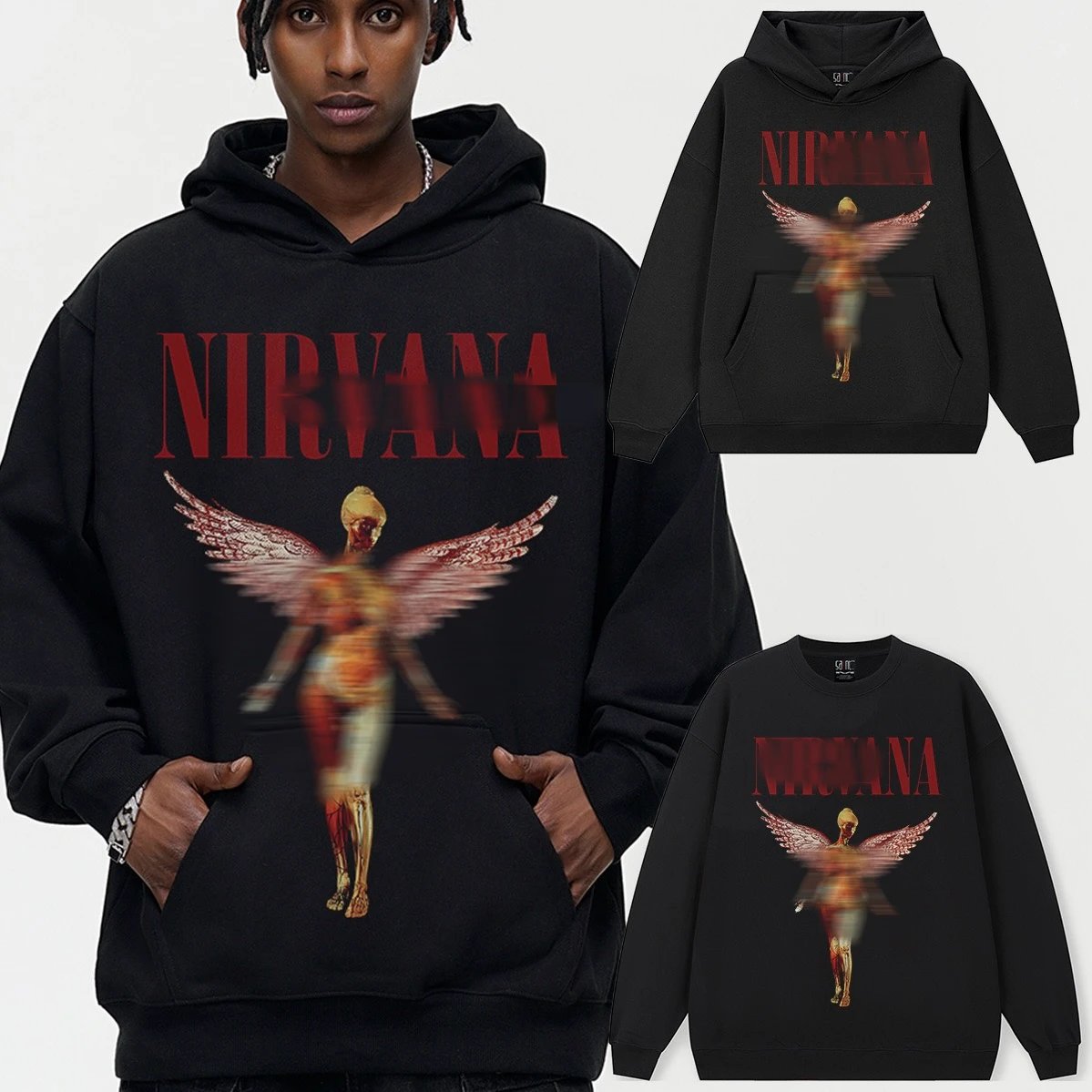 Print Hood Heavy Hoodie