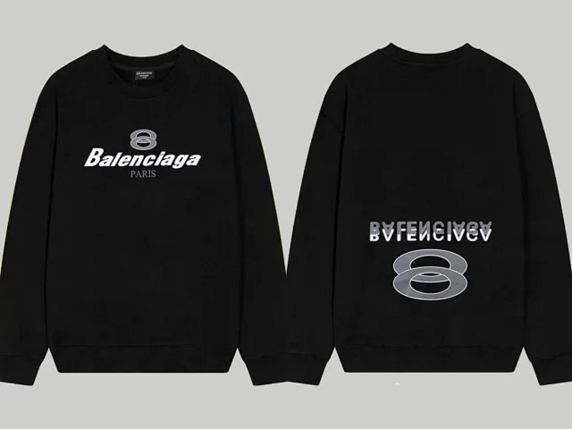 Balenciaga Hoodies & Sweatshirts Crewneck logo-print sweatshirt product detail image 5
