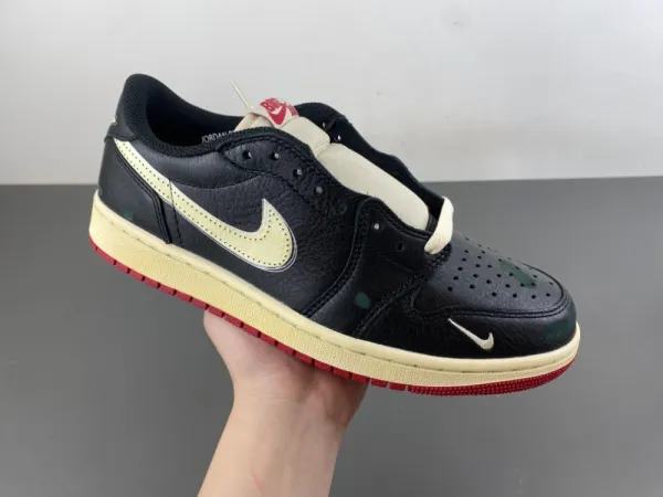 Nike Air Jordan 1 Low 'Chicago' Black Cement Sneakers - 7