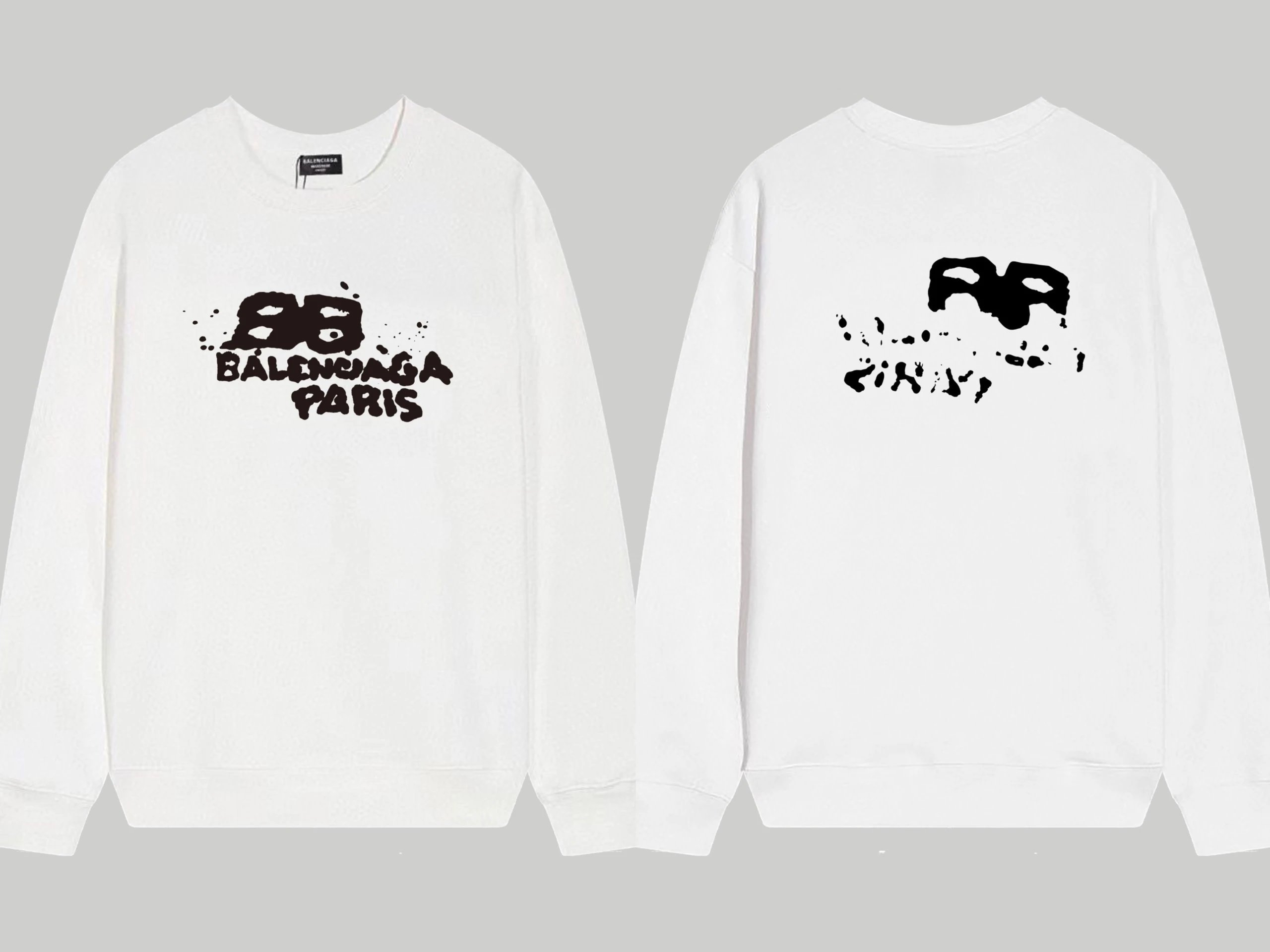 Balmain Paris Logo Print White Hoodie - 5