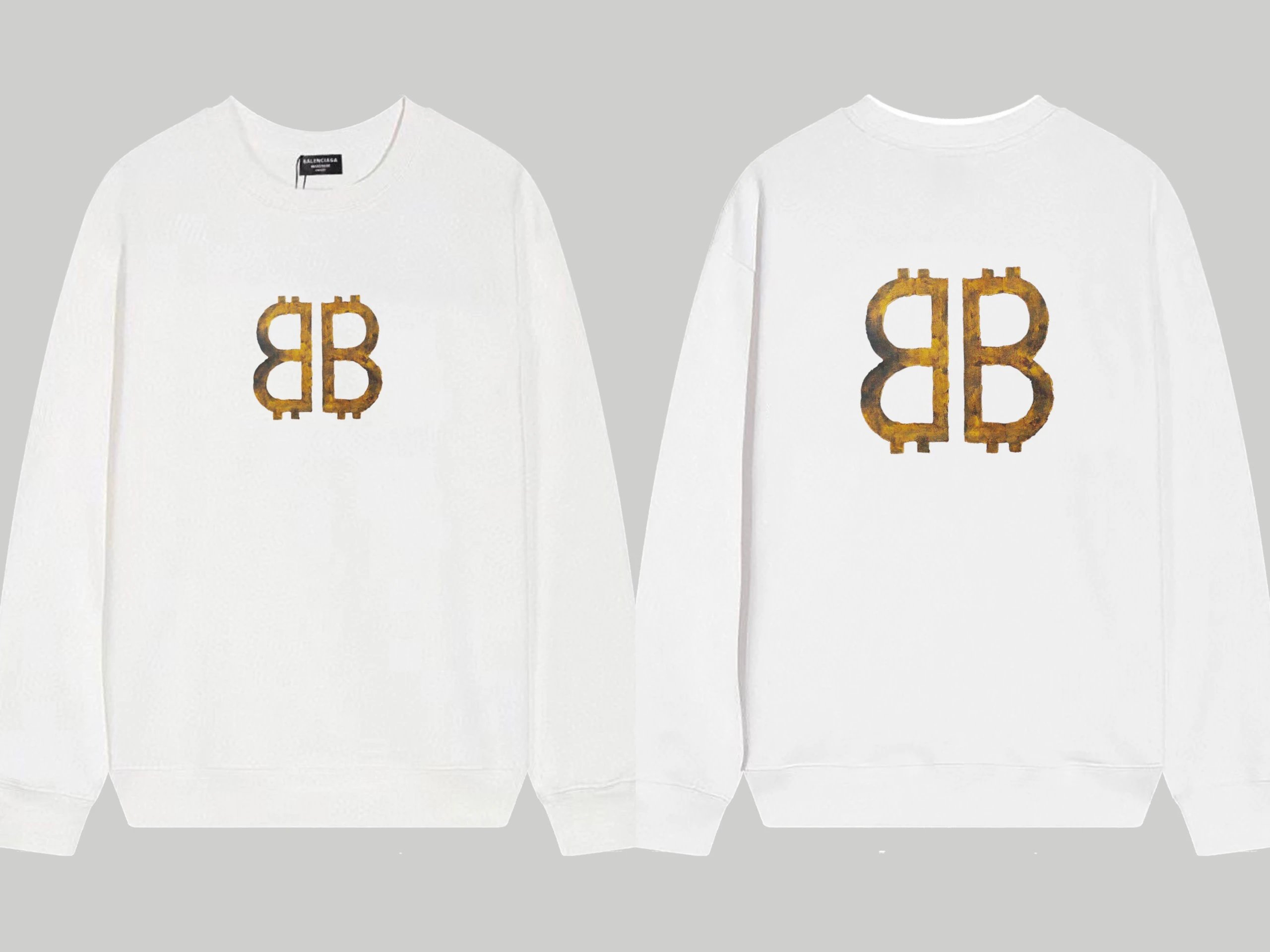 Balmain Paris Logo Print White Hoodie - 7
