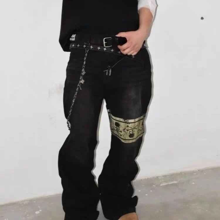 Jacquard Embroidered Denim Jeans