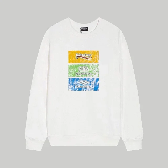 Balenciaga Hoodies & Sweatshirts Crewneck logo-print sweatshirt product detail image 3