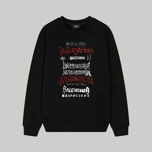 Balenciaga Hoodies & Sweatshirts Crewneck logo-print sweatshirt product detail image 6