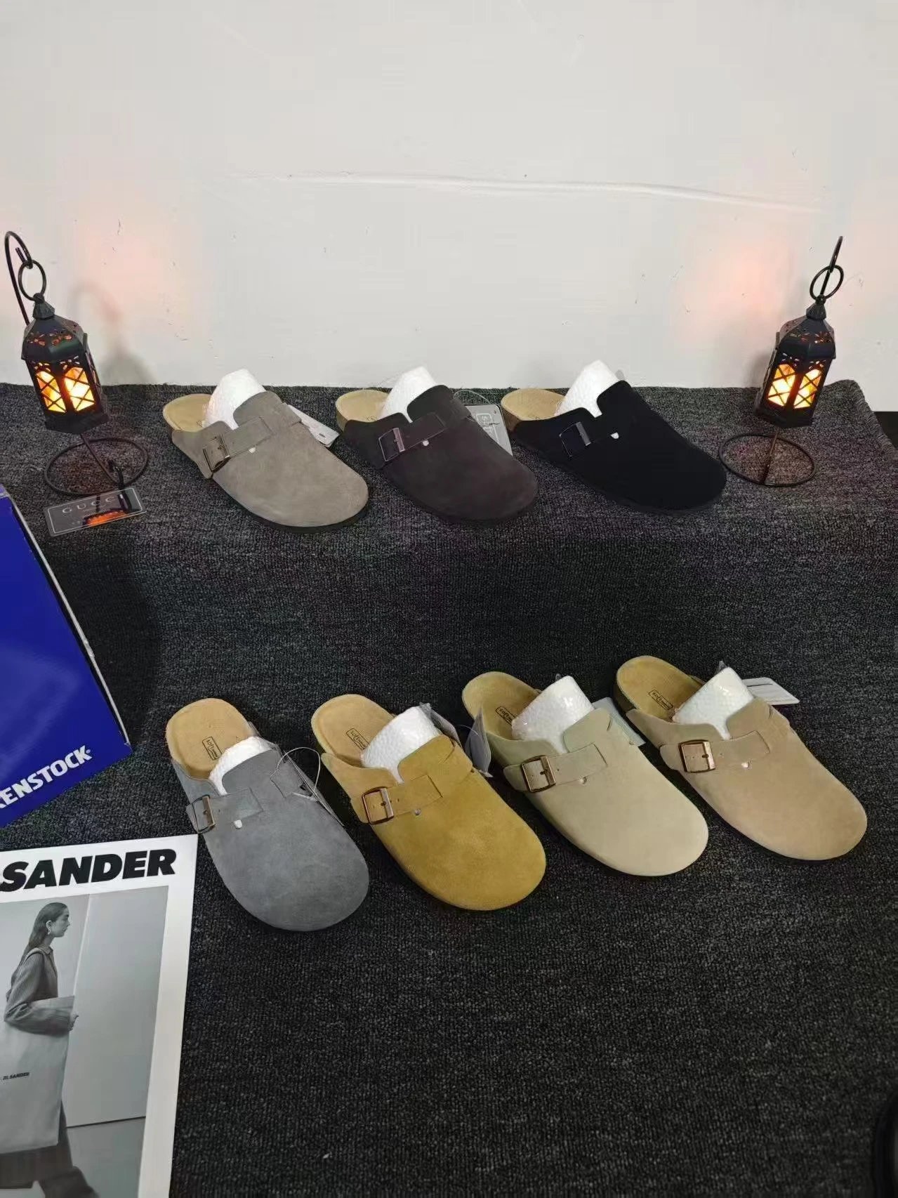 Autumn Winter Cork Slide Slipper