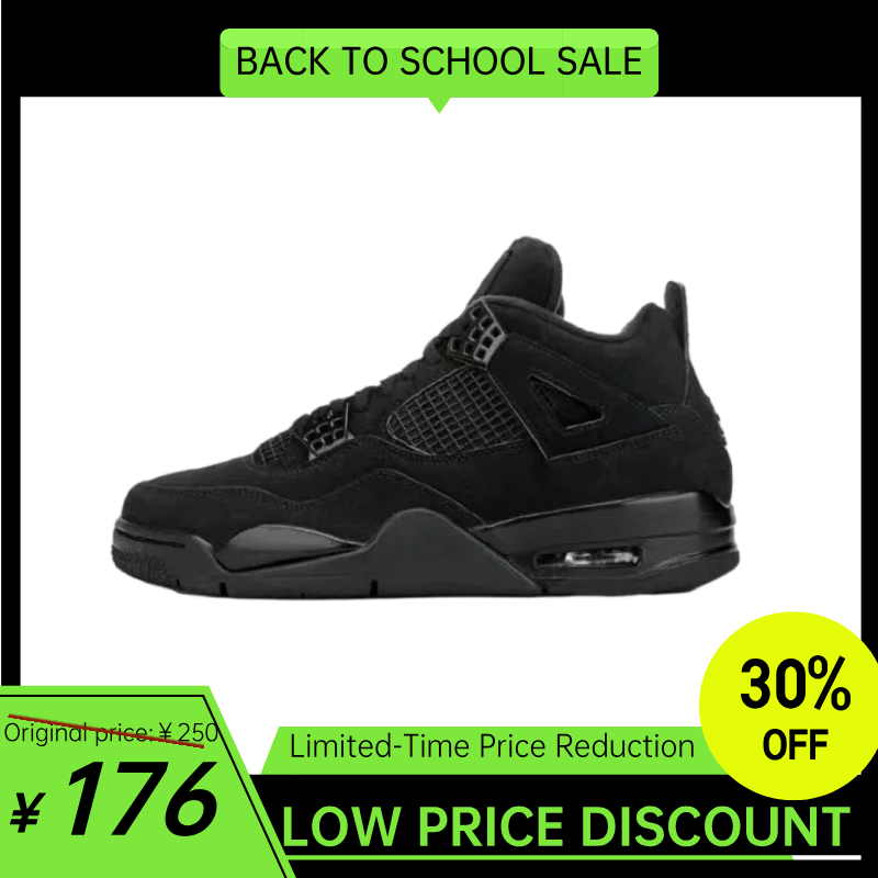 Air Jordan 4 black cat brick by brick retro 4C shoes((34 Color)