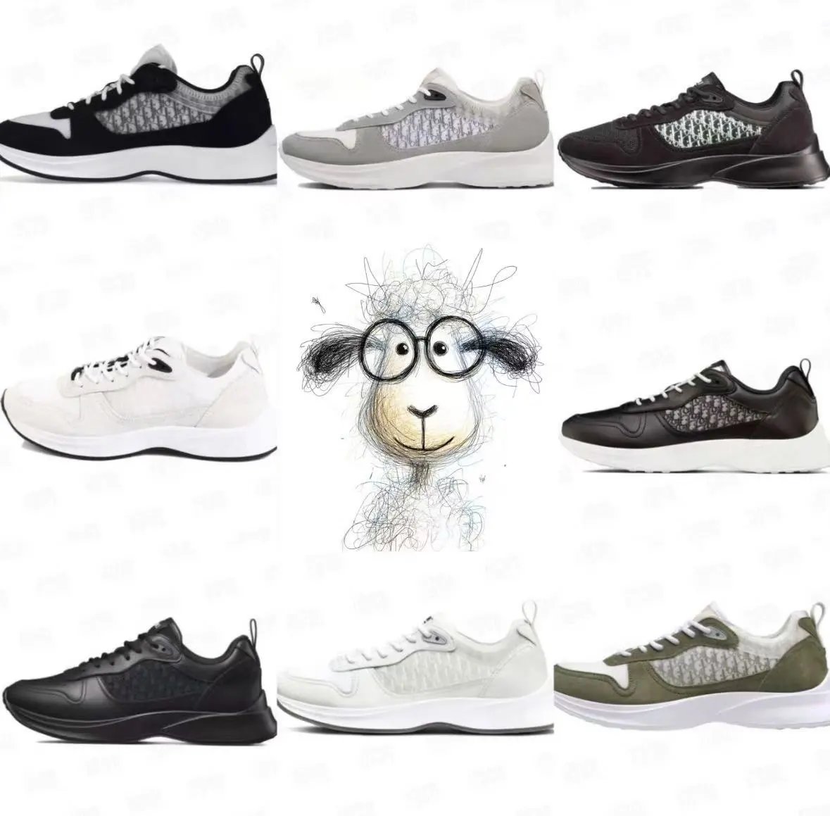 Fashion Sneakers Black White G