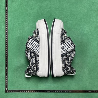 1:1**PZ D’s women’s sneakers, white shoes, embroidered canvas trendy shoes, thick soles with an inner height of 5 cm, 35~42