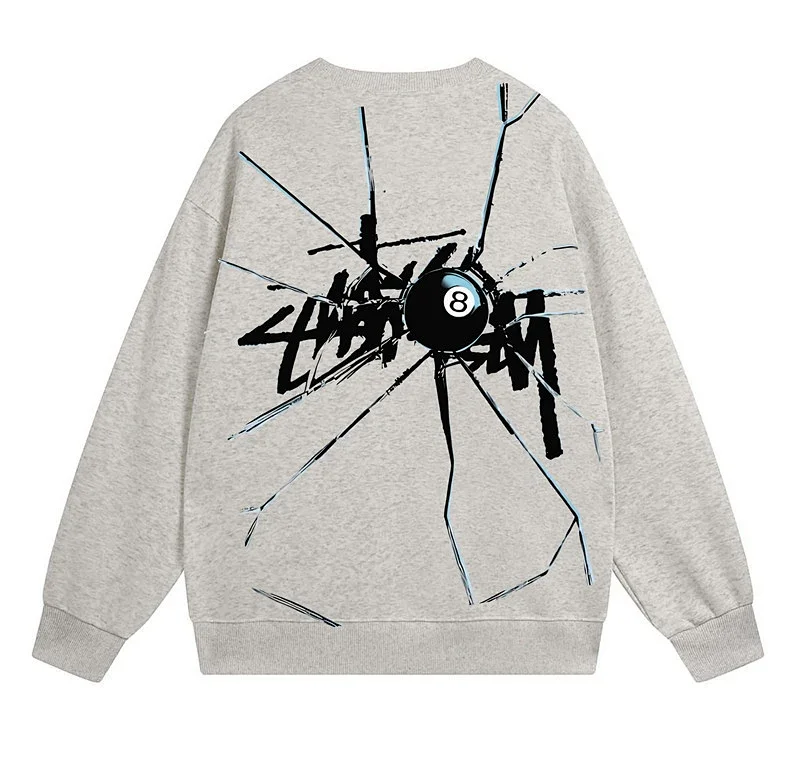 Stussy Grey Graphic Sweatshirt