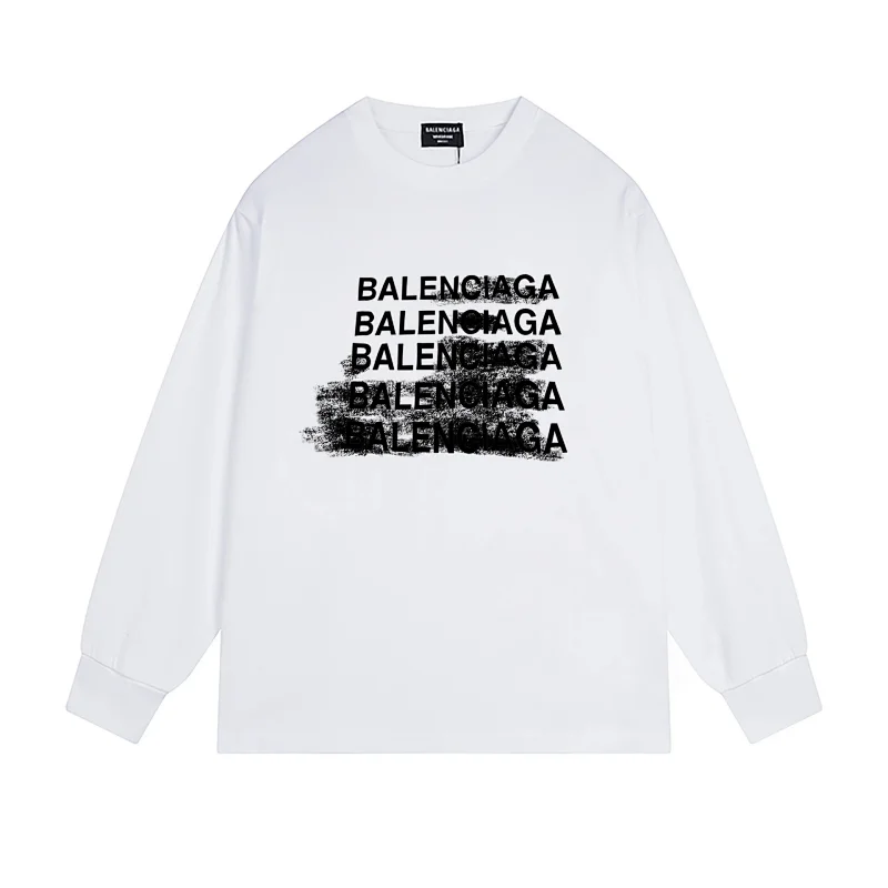 Balenciaga Brush Stroke Logo Long Sleeve T-Shirt [40 styles]