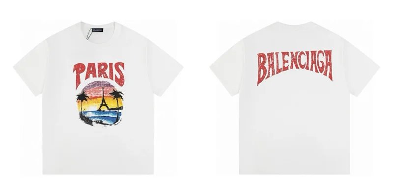 Balenciaga Logo Print Cotton T-Shirt