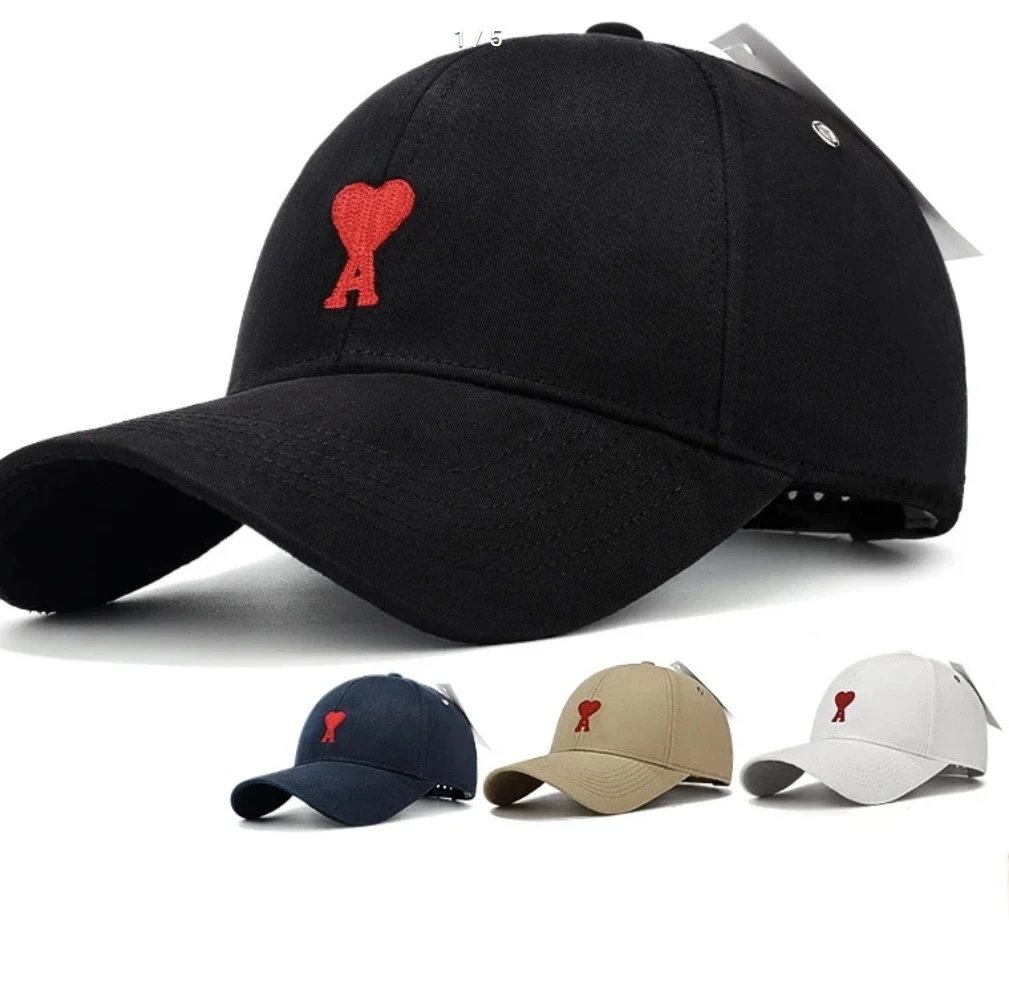 Heart Embroidered Baseball Cap