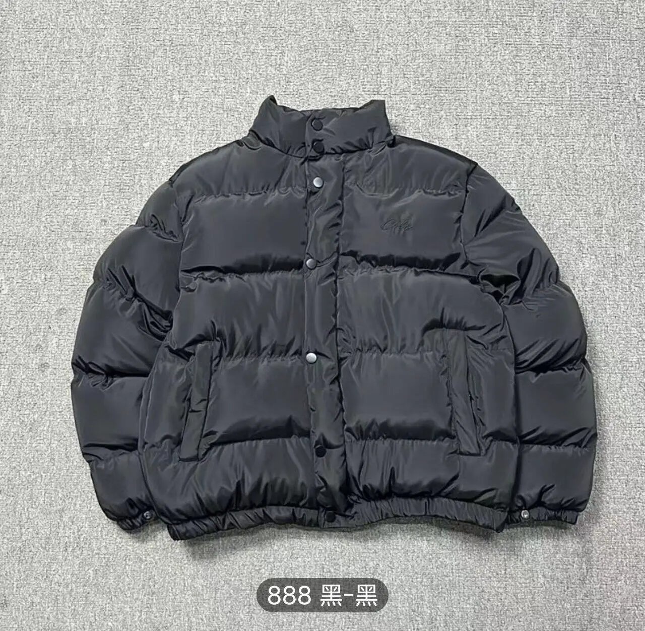 Stone Island Down Jackets Hooded quilted puffer jacket with sleeve compass patch — Black black-36