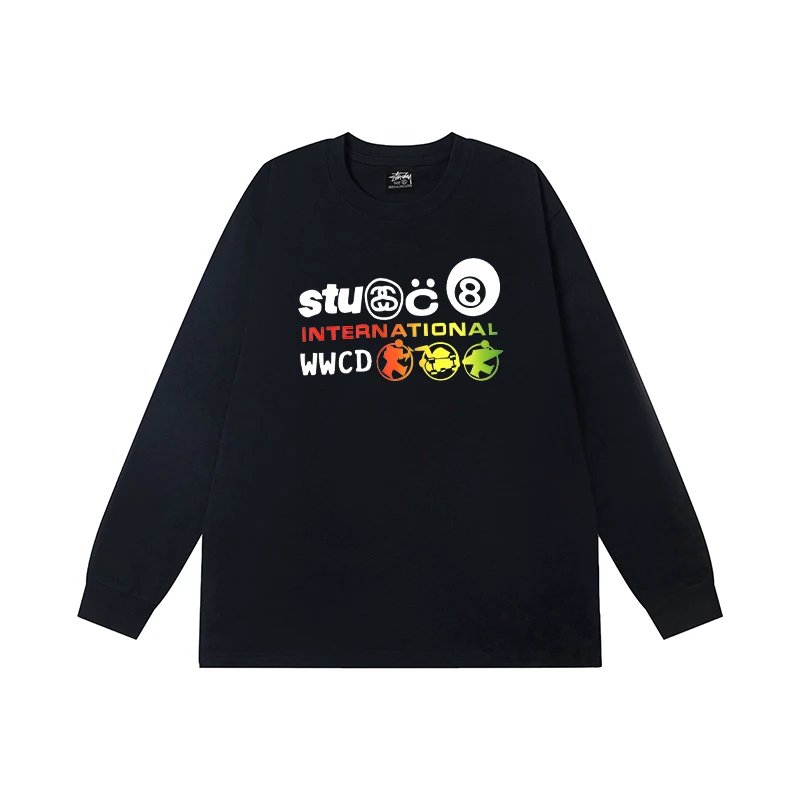 Stüssy T-Shirts Long-Sleeve Crewneck Graphic T-Shirt — 19