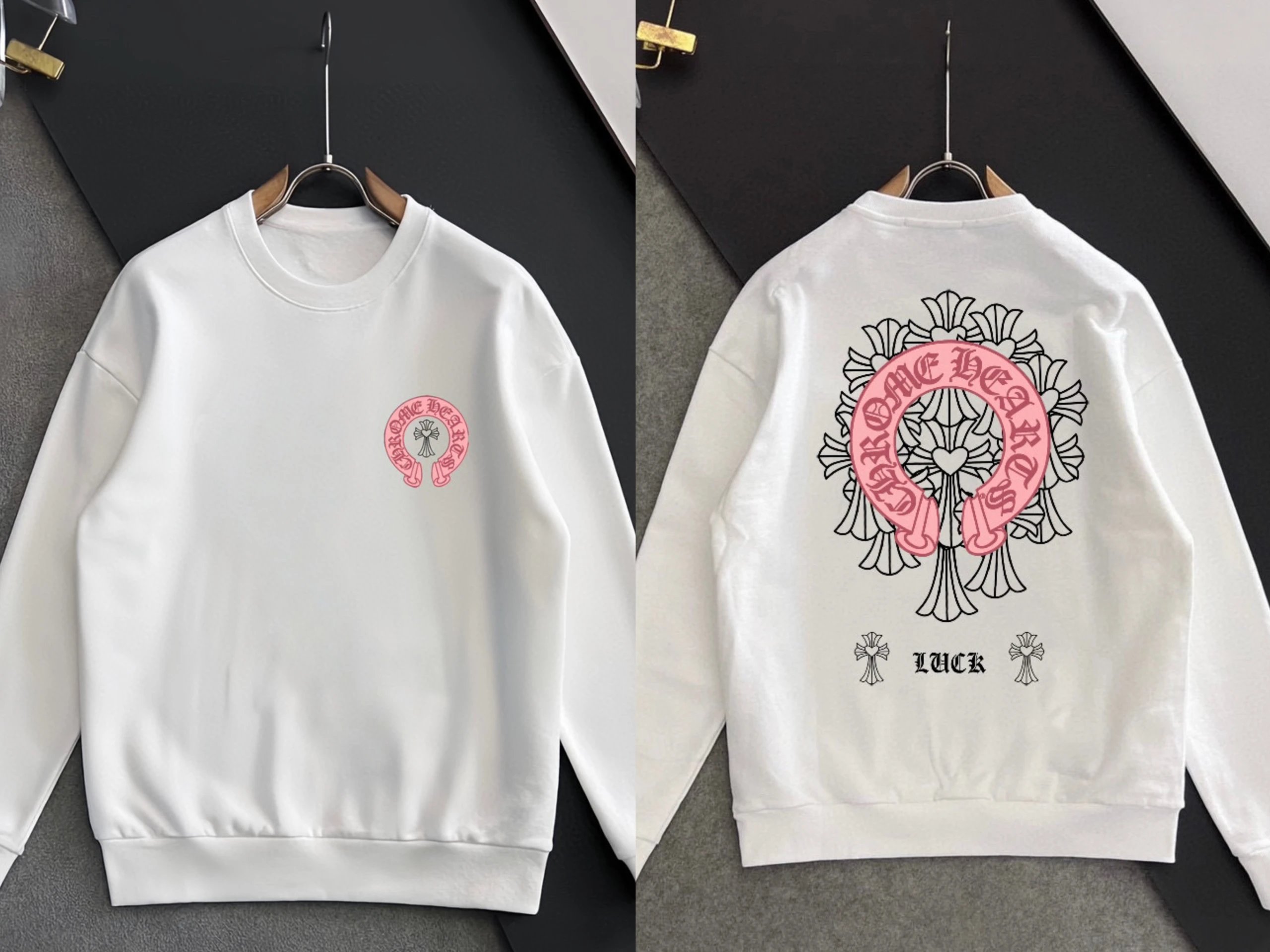 Design Splatter Circle Graphic White Hoodie - 6