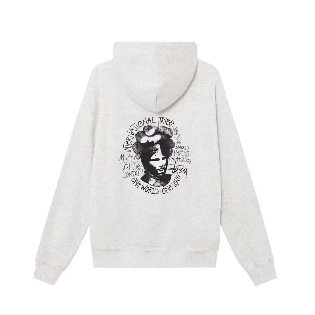 Stussy Skull & Floral Hoodie Black - 10