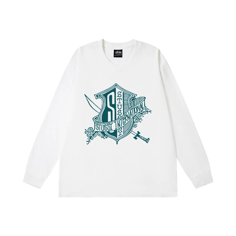 Stüssy T-Shirts Long-Sleeve Crewneck Graphic T-Shirt — 2