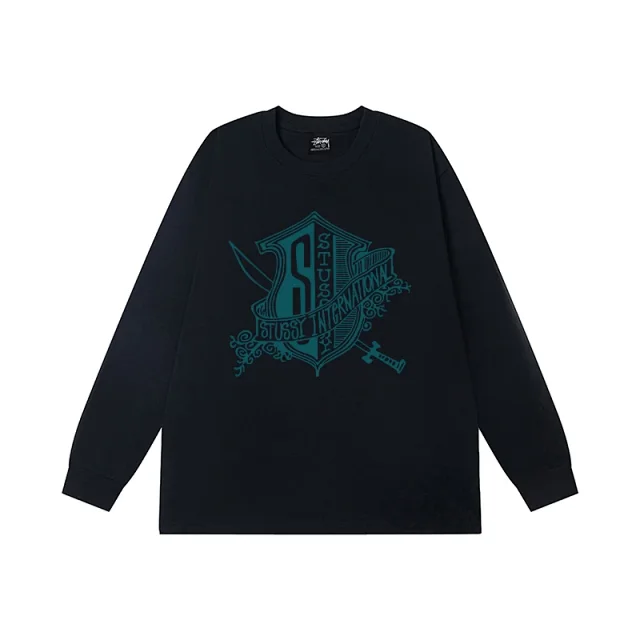 Stüssy T-Shirts Long-Sleeve Crewneck Graphic T-Shirt product detail image 2