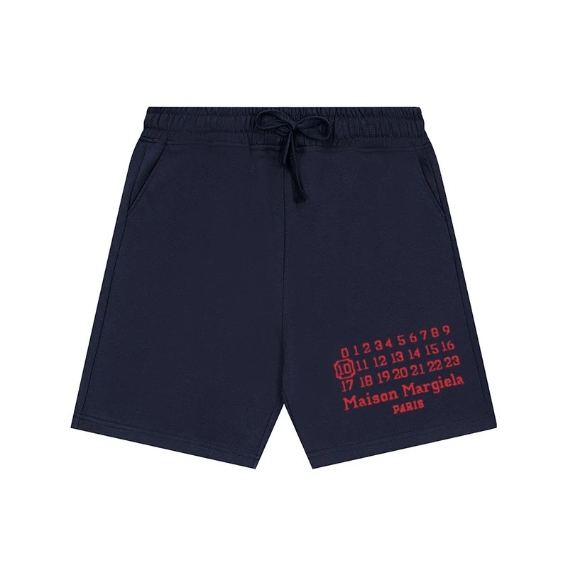 Maison Margiela Shorts Drawstring with numeric graphic print — 15