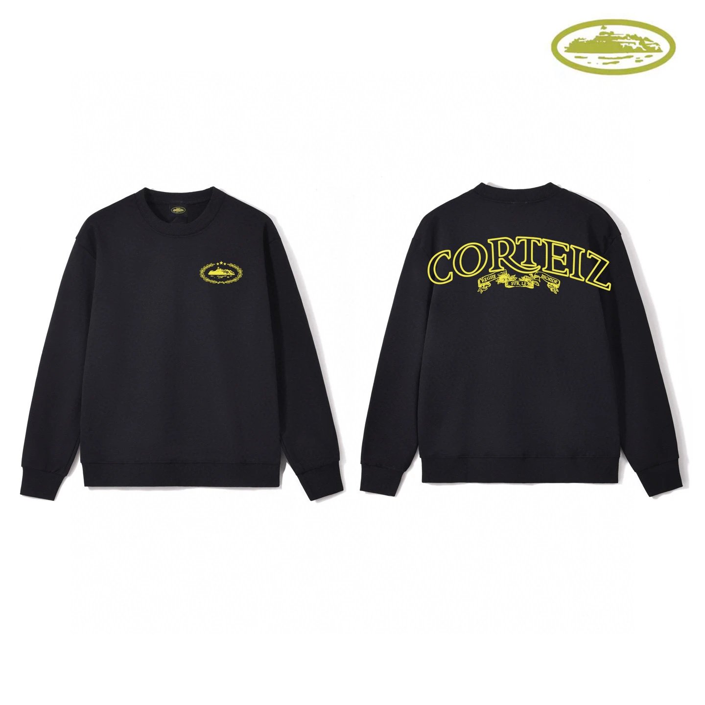 Corteiz Logo Grid Crewneck Sweatshirt White Hoodie - 8