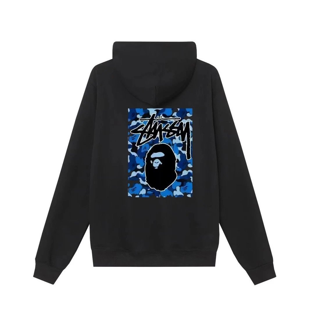 Stussy Logo Hoodie Black - 9
