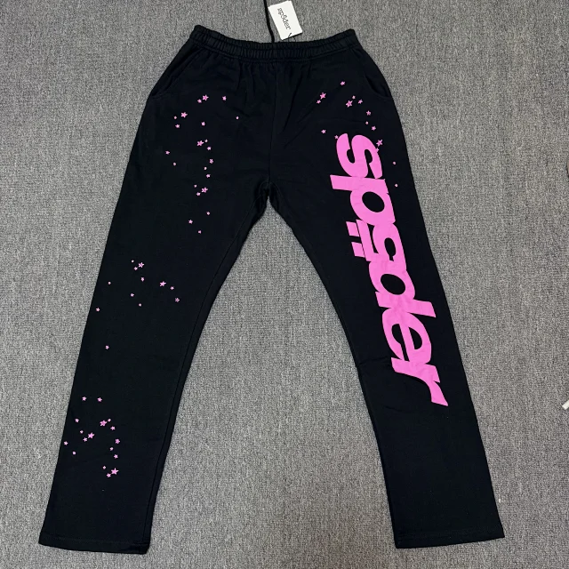 Sp5der Trousers Graphic straight-leg sweatpants product detail image 6