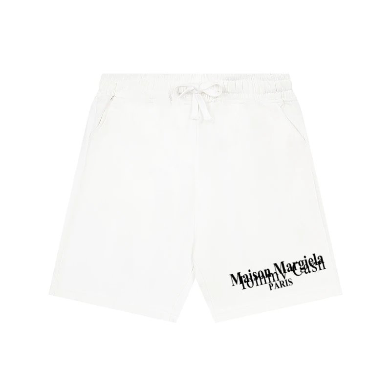 Maison Margiela Shorts Drawstring with numeric graphic print — 12