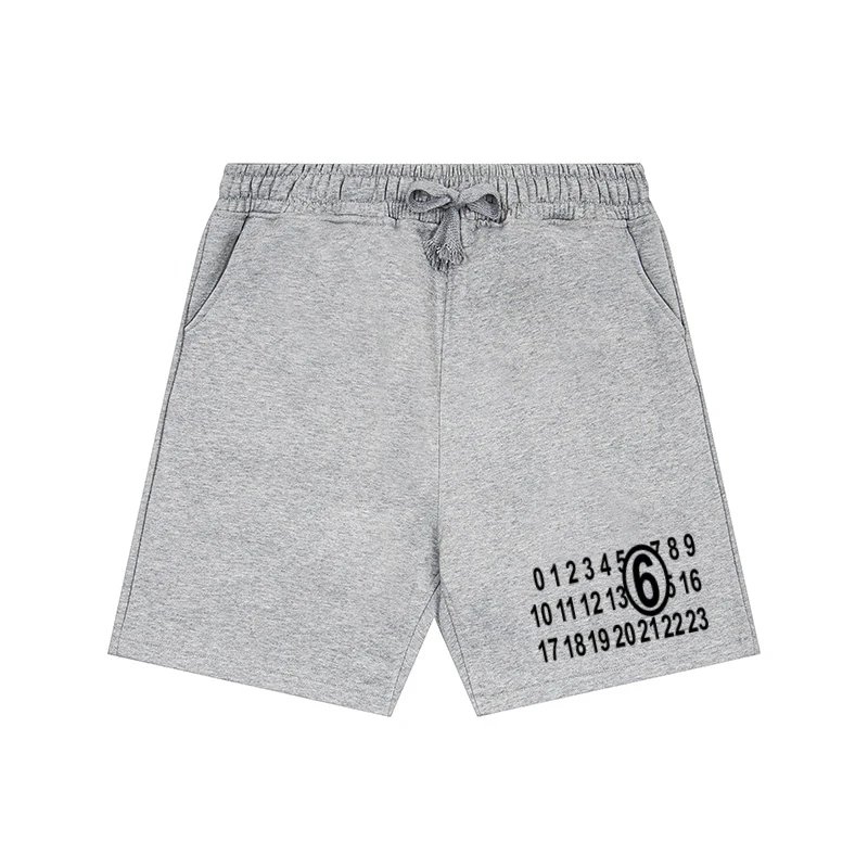 Maison Margiela Shorts Drawstring with numeric graphic print — 21