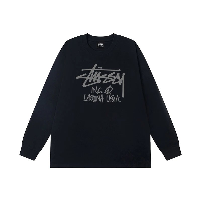 Stüssy T-Shirts Long-Sleeve Crewneck Graphic T-Shirt — 25
