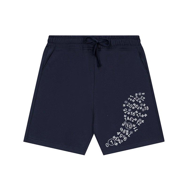 Maison Margiela Shorts Drawstring with numeric graphic print — 5